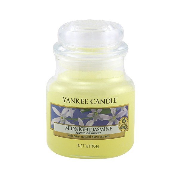 Vonná sviečka Yankee Candle Polnočný Jazmín, doba horenia 25 - 40 hodín