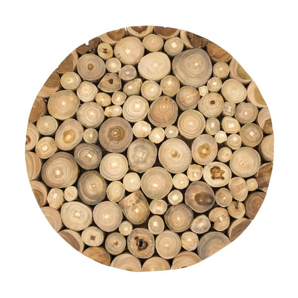 Nástenný obraz z teakového dreva Moycor Spheres, ⌀ 40 cm