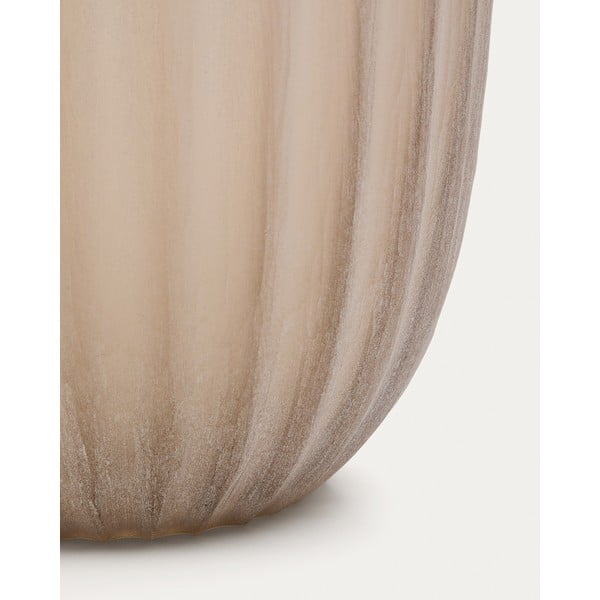 Béžová sklenená váza (výška 27 cm) Lumia – Kave Home-image-3