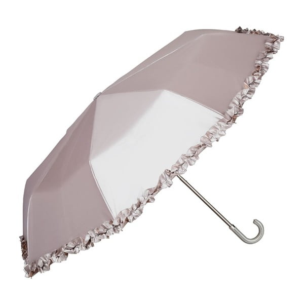 Skladací dáždnik v striebornej farbe Von Lilienfeld Elena, ø 95 cm