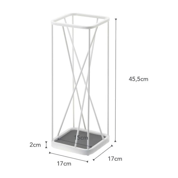 Biely stojan na dáždniky YAMAZAKI 9 Square-image-3