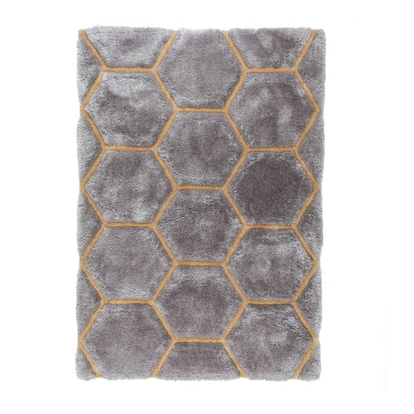 Sivý koberec Flair Rugs Honeycomb, 80 x 150 cm
