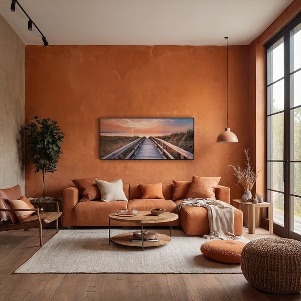 Obraz 150x60 cm Beach Footbridge-image-1