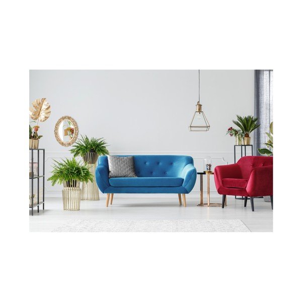 Modrá dvojmiestna pohovka Mazzini Sofas Amelie-image-2