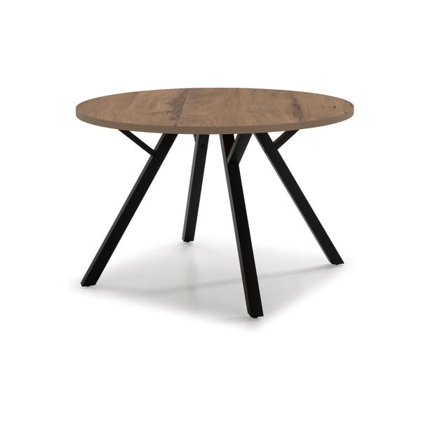 Okrúhly jedálenský stôl v dekore orecha ø 120 cm Beni - Marckeric-image-1