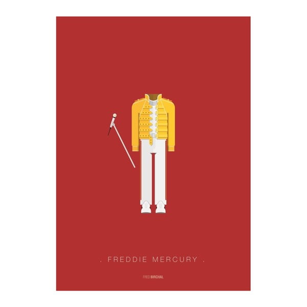 Plagát Costume Artwork Freddie Mercury