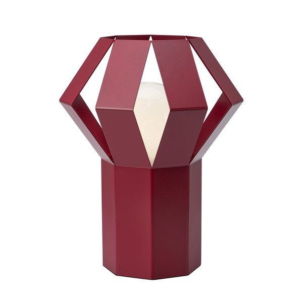 Červená kovová stolová lampa s kovovým tienidlom (výška  27 cm) Octa – Markslöjd