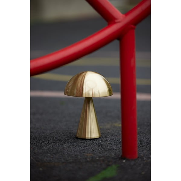 LED stmievateľná stolová lampa v zlatej farbe (výška 20 cm) Mush – Hübsch-image-3