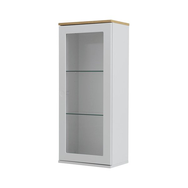 Biela jednodverová vitrína Tenzo Dot, výška 95 cm-image-2