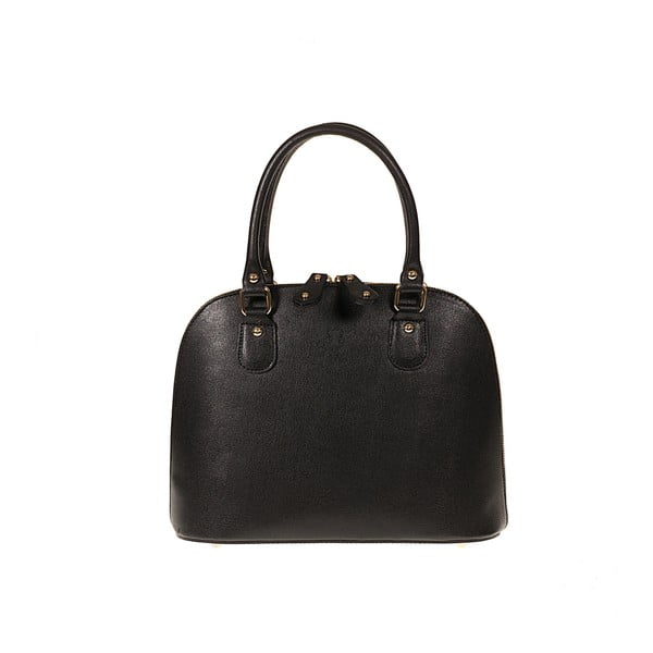 Čierna kožená kabelka Pitti Bags Bonita