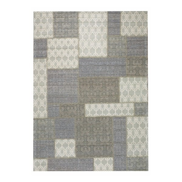 Sivý koberec Wallflor Patchwork, 170 x 240 cm