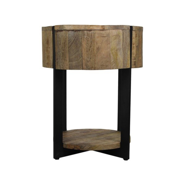 Príručný stolík z mangového dreva HSM collection Jackso, , 40 × 51 cm-image-2