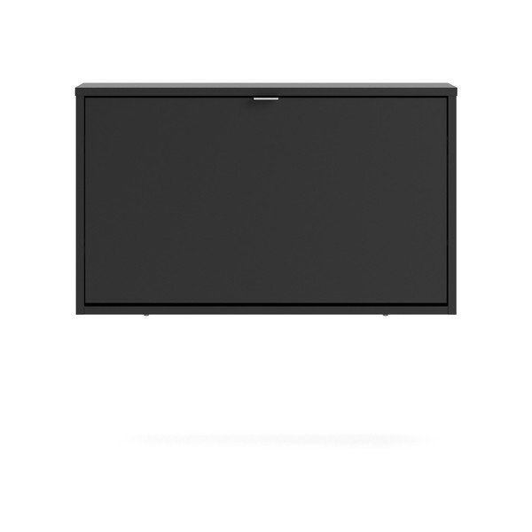 Čierna výklopná závesná skrinka na topánky Shoes - Tvilum-image-2