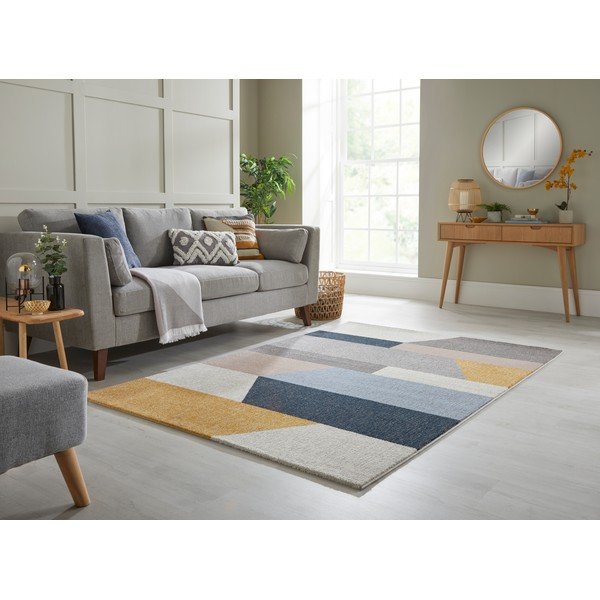 Sivo-žltý koberec Flair Rugs Barrio, 120 x 170 cm-image-1