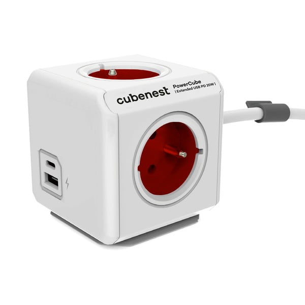 Rozbočovacia zásuvka PowerCube Extended USB – Cubenest