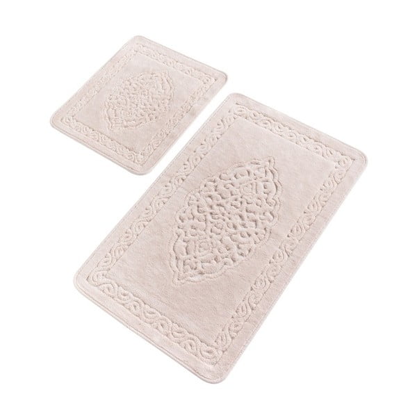 Sada 2 ružových bavlnených kúpeľňových predložiek Confetti Bathmats Elite Powder