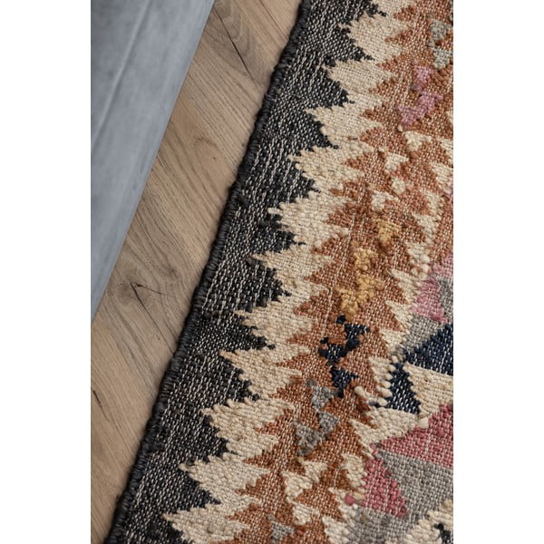 Sivý ručne tkaný jutový koberec 200x300 cm Roya Parsa – Elle Decoration-image-4