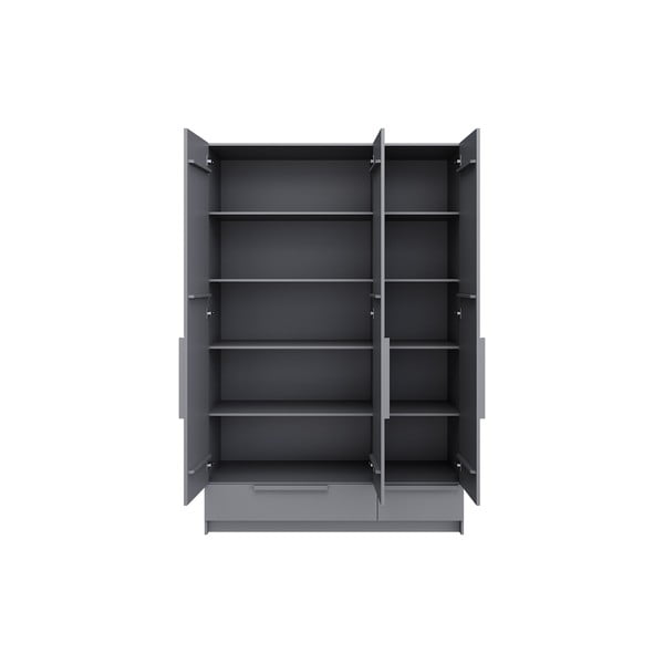 Šedá komponenta - polica 3 ks Pure – WOOOD-image-3