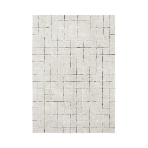 Krémový prateľný ručne tkaný bavlnený koberec 170x240 cm Mosaic – Lorena Canals