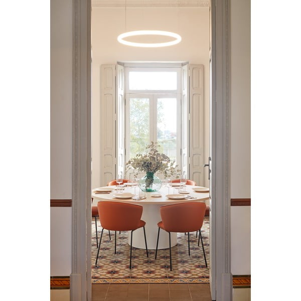 Oranžové čalúnené jedálenské kreslá v súprave 2 ks Add – Teulat-image-1