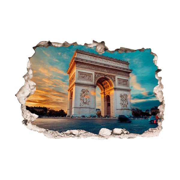 3D samolepka na stenu Ambiance Arc de Triomphe in Paris-image-2