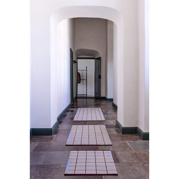 Vínovočervený/sivý koberec 70x150 cm Network – Mette Ditmer Denmark-image-1