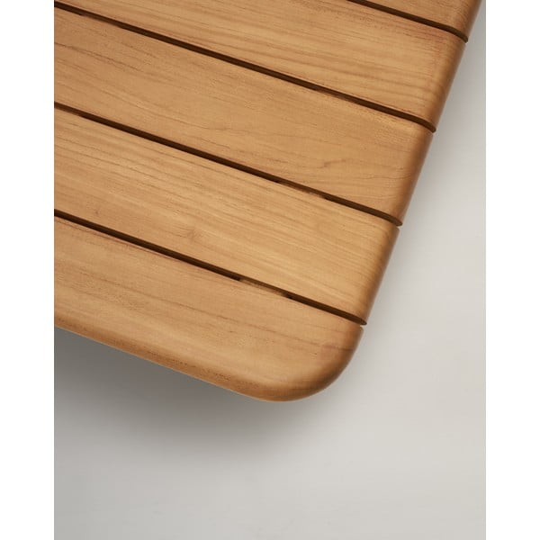 Záhradný odkladací stolík z tíkového dreva 70x140 cm Turqueta – Kave Home-image-4