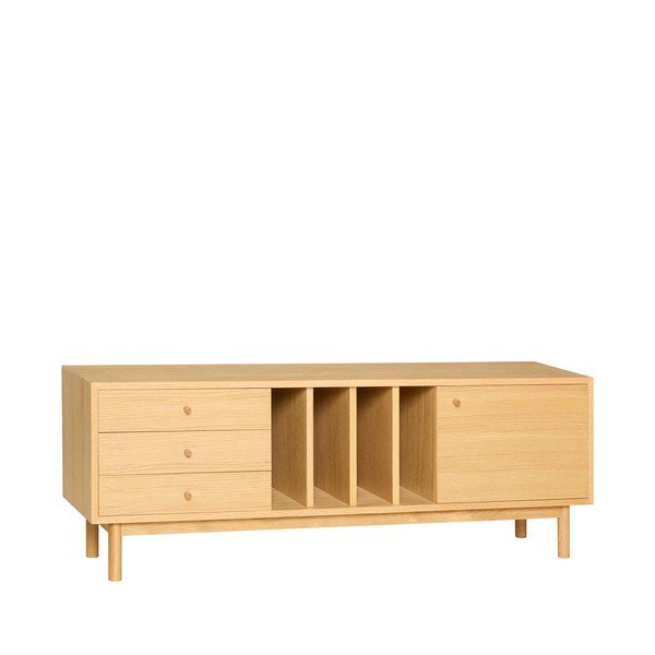 Komoda v dekore duba v prírodnej farbe 140x50x37 cm Nobby – Hübsch-image-3