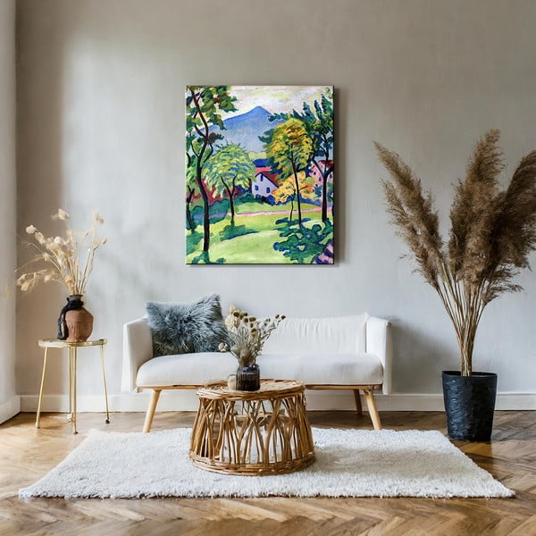 Reprodukcia obrazu August Macke - Tegernsee Landscape, 50 × 60 cm-image-1