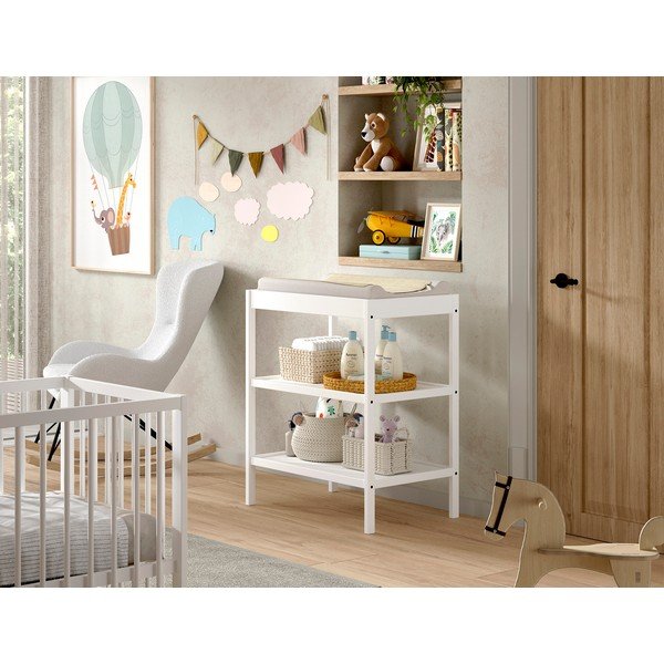 Biely prebaľovací pult z bukového dreva Dino – Vipack-image-1