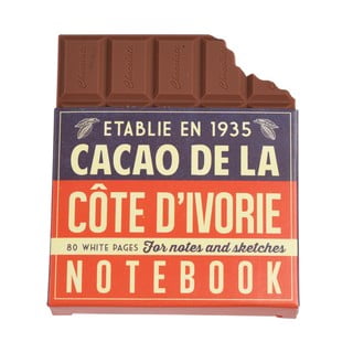 Zápisník v tvare tabuľky čokolády Rex London Chocolate Notebook