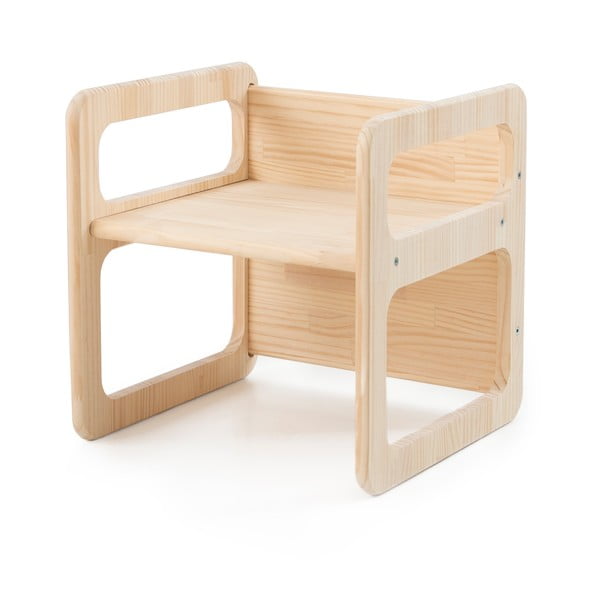 Drevené detské stoličky v súprave 3 ks Natural - Little Nice Things-image-2