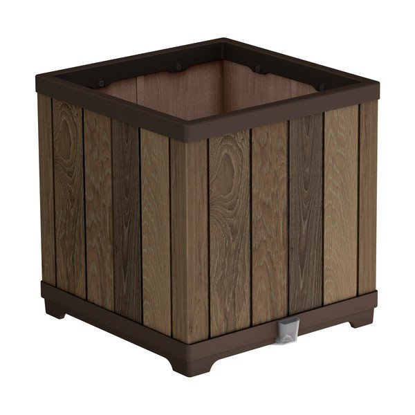 Plastový samozavlažovací kvetináč Deco Square – Keter