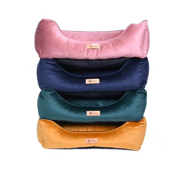 Zamatový pelech v zlatej farbe 65x50 cm Royal - Petsy-image-2