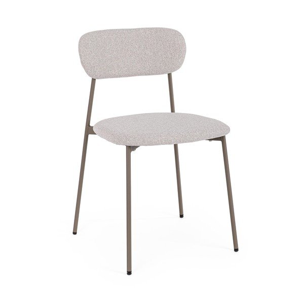 Svetlohnedá čalúnená jedálenská stolička Inka – Yes Everyday