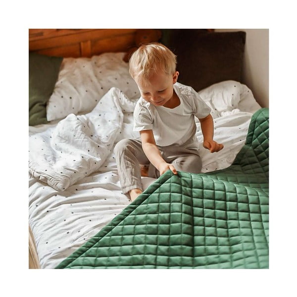 Prešívaná detská posteľná prikrývka 160x100 cm Posh Velvet - Yellow Tipi-image-4