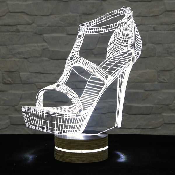 3D stolová lampa Shoe