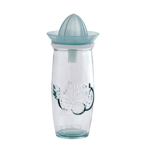Biely pohár s odšťavovačom z recylovaného skla Ego Dekor Juice, 0,55 l