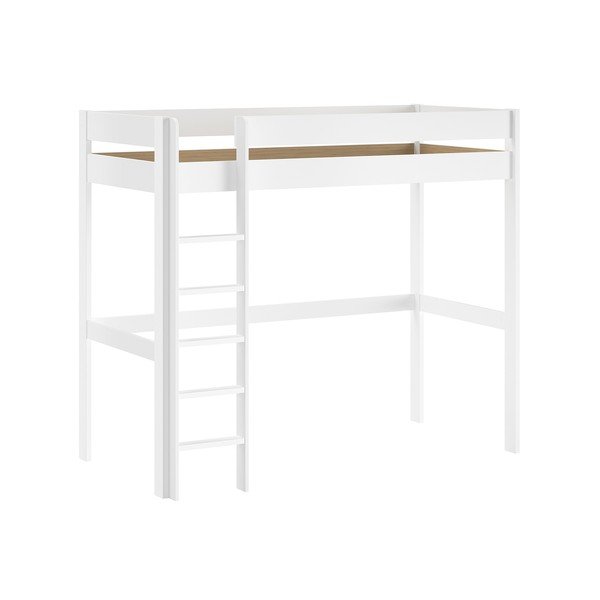 Biela vyvýšená detská posteľ s roštom 90x200 cm Primo – Vipack