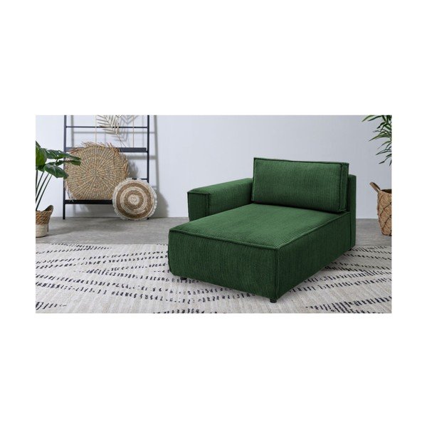 Zelený menčestrový modul pohovky (ľavý roh) Nihad modular – Bobochic Paris-image-1