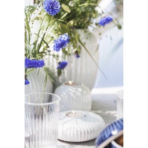 Biely porcelánový svietnik na čajové sviečky Kähler Design Hammershoi, ⌀ 13 cm-image-1