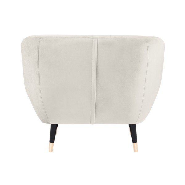 Krémové kreslo s čiernymi nohami Mazzini Sofas Benito-image-3