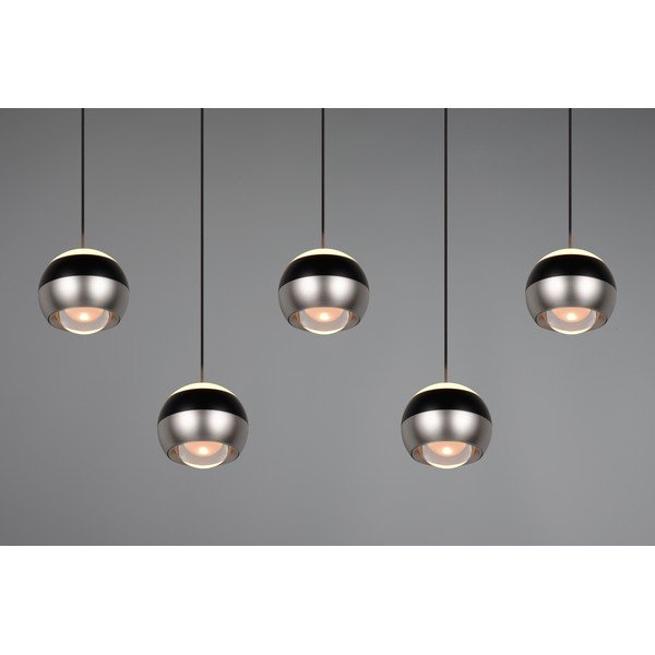 Čierne/v striebornej farbe LED závesné svietidlo Orbit – Trio Select-image-2