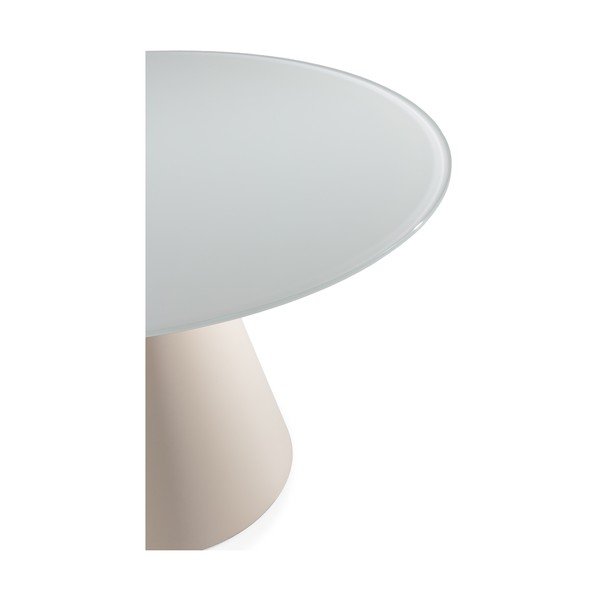 Okrúhly jedálenský stôl so sklenenou doskou ø 120 cm Vida – MOME-image-3