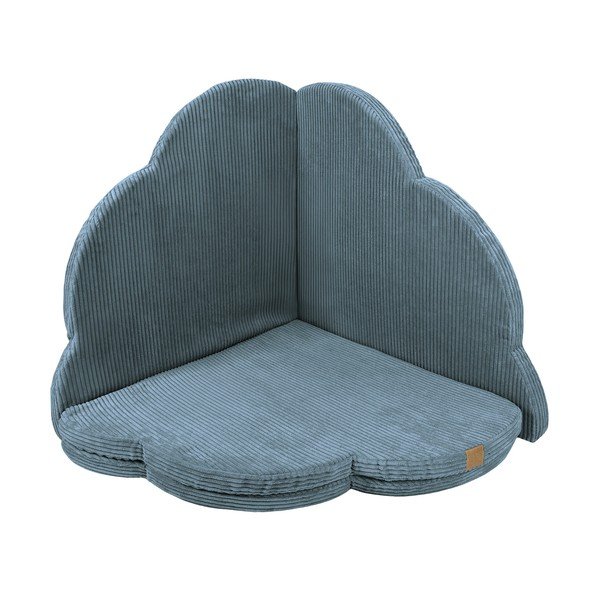 Tyrkysovomodrá detská hracia podložka 160x160 cm – Meowbaby-image-3