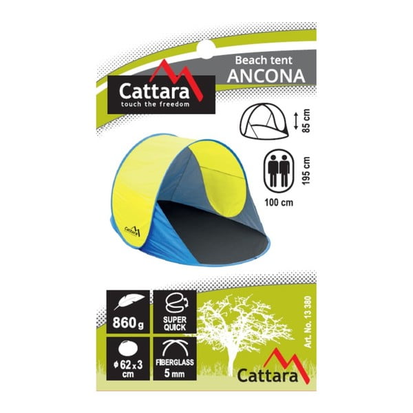 Žlto-modrý plážový stan Cattara Ancona-image-2