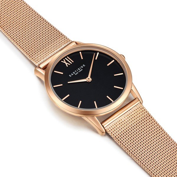 Dámske hodinky v ružovozlatej farbe s čiernym ciferníkom Eastside Upper Union-image-2