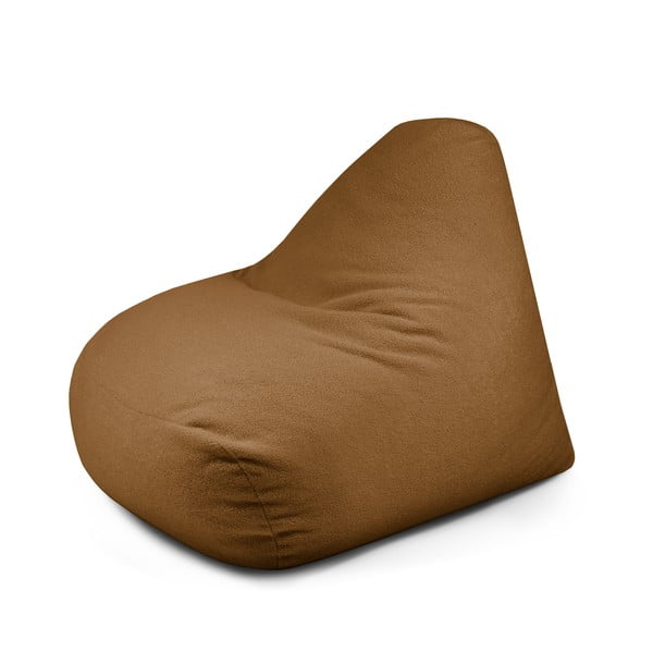 Hnedý sedací vak z textílie buklé Snug 100 – SLOWDOWN