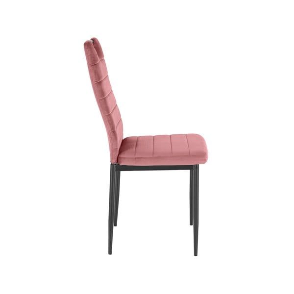 Tmavo ružové zamatové jedálenské stoličky v súprave 2 ks Mandy – Støraa-image-3