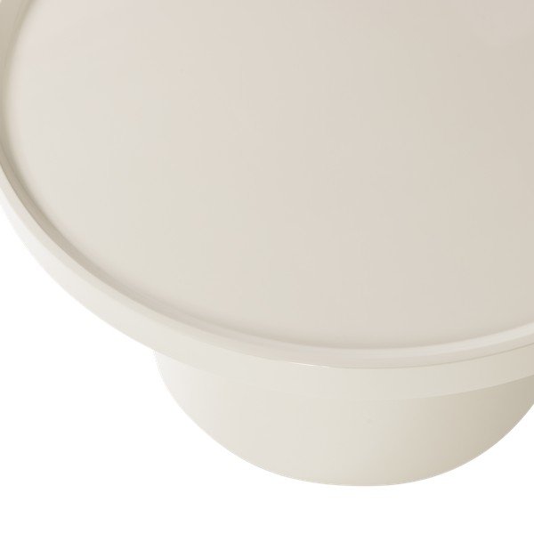 Sivobéžový okrúhly konferenčný stolík ø 70 cm Veluna – WOOOD-image-2